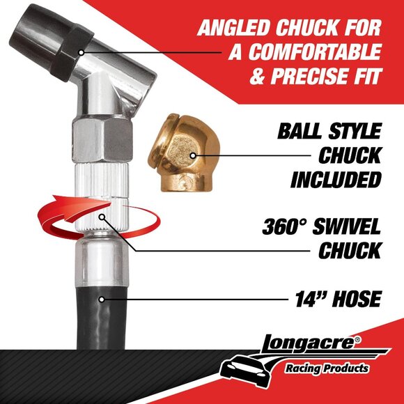 Longacre Basic Digital 2 in Tire Pressure Gauge 52-53036 0-100 psi Red - Picture 8 of 10